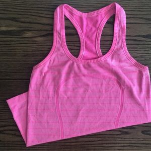 Lululemon Run Swiftly Tank, Pink Stripe